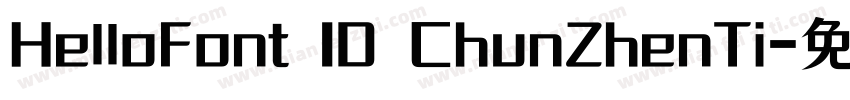 HelloFont ID ChunZhenTi字体转换